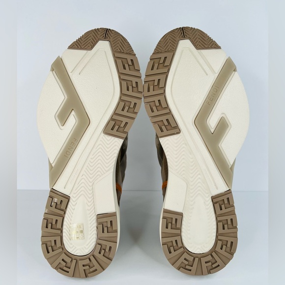 FENDI Flow FF Nylon Transparent Mix Media Logo Sneakers UK 11 - US 12 - EU 45 - Picture 7 of 14
